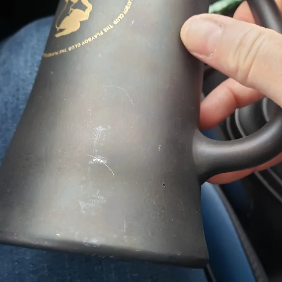 Vintage The Playboy Club matte black glass - Picture 4 of 6